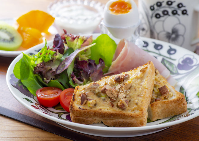 白ネギみそトースト